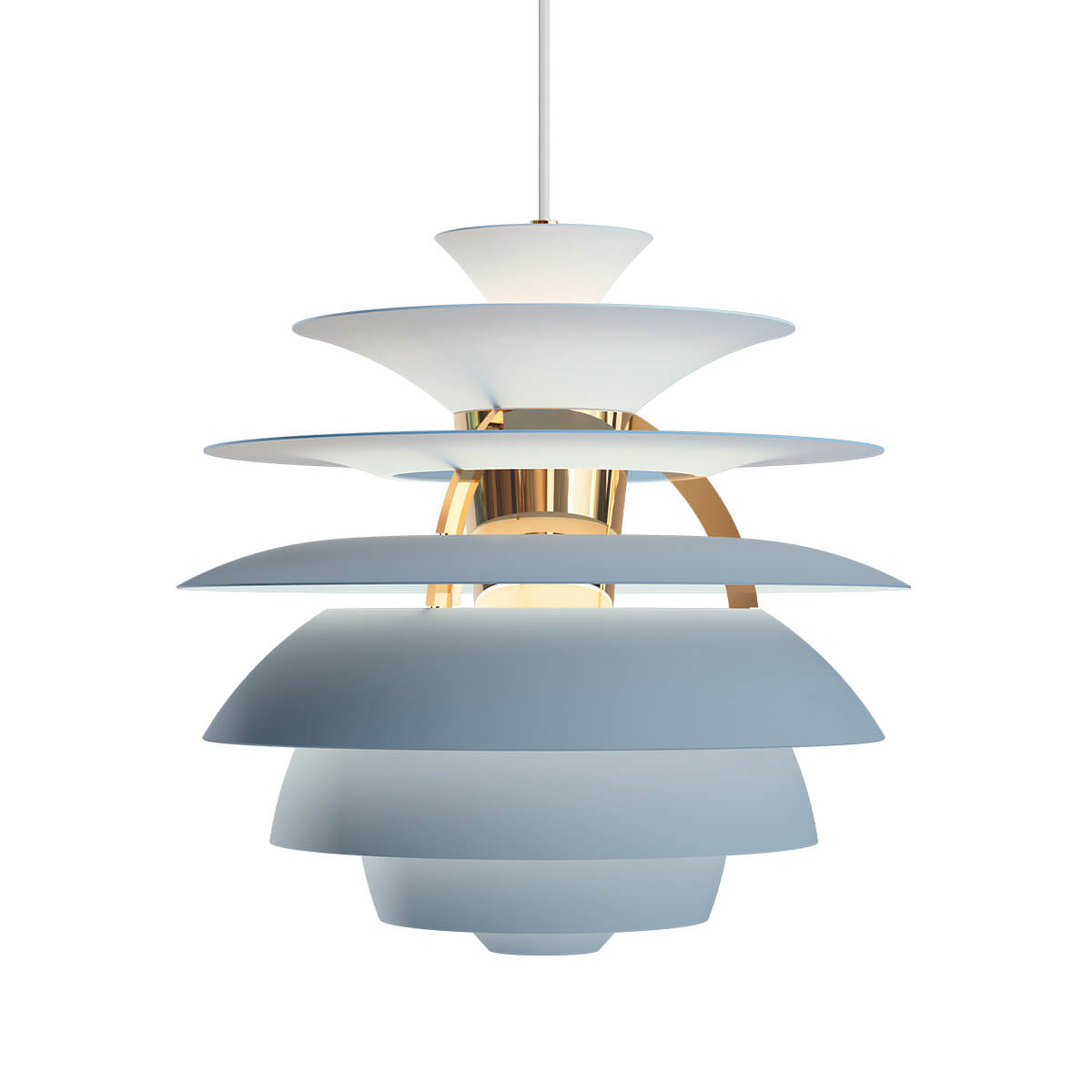 Dusty blue / Messing