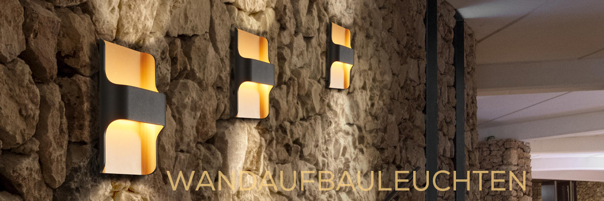 Kategoriebanner Wandaufbauleuchten Outdoor