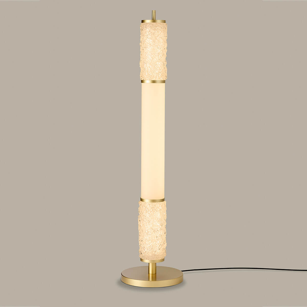 Eloxal Messing, Opalglas / 2 x Cristallux