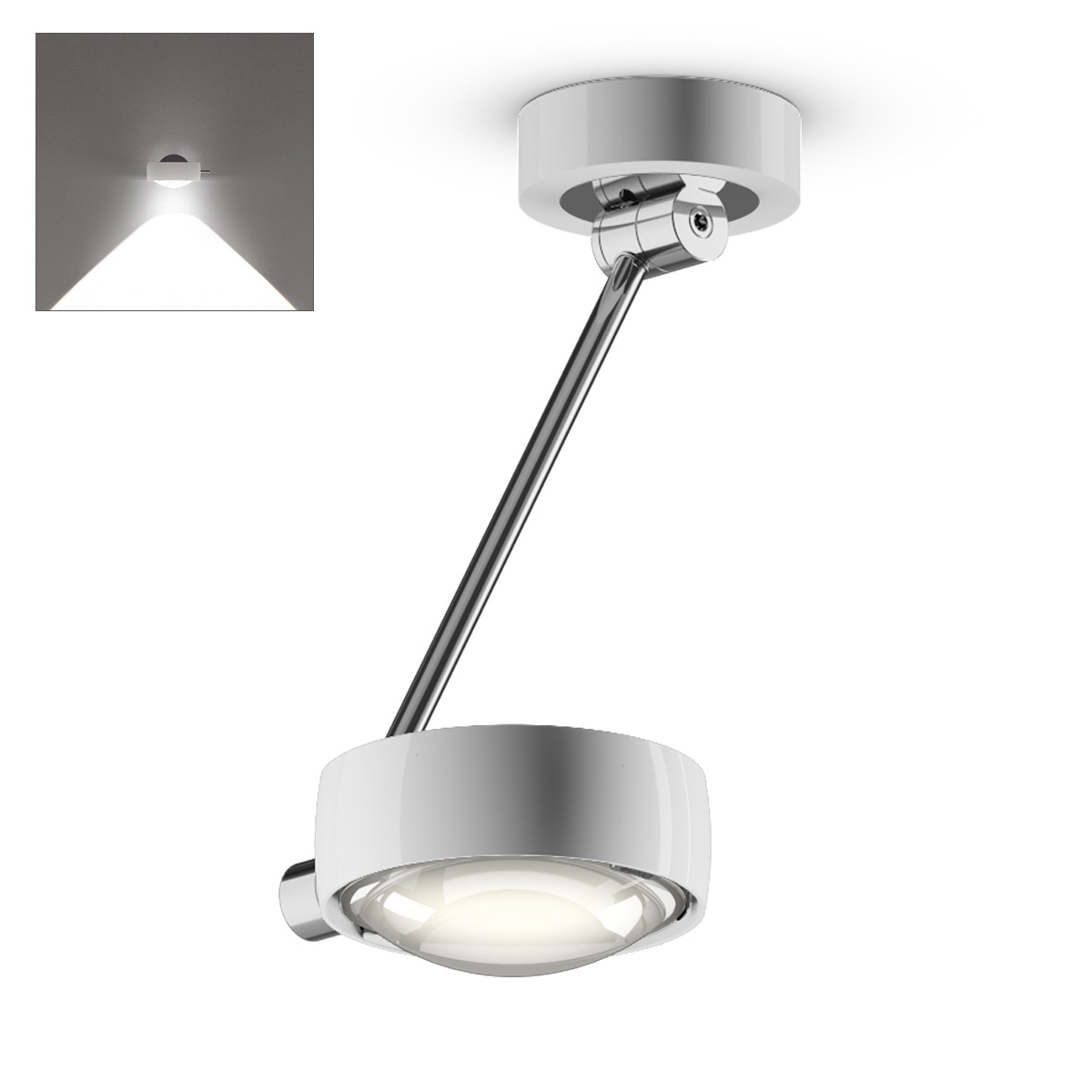 Sento C soffitto singolo up LED Deckenleuchte, 30 cm, 2700 K