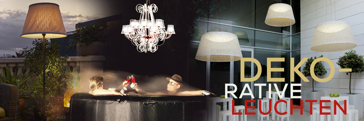 Kategoriebanner dekorative Leuchten Outdoor