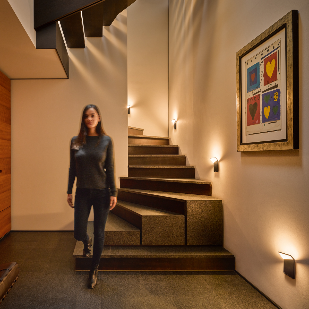 Nimbus Winglet CL LED Akkuwandleuchte, schwarz matt