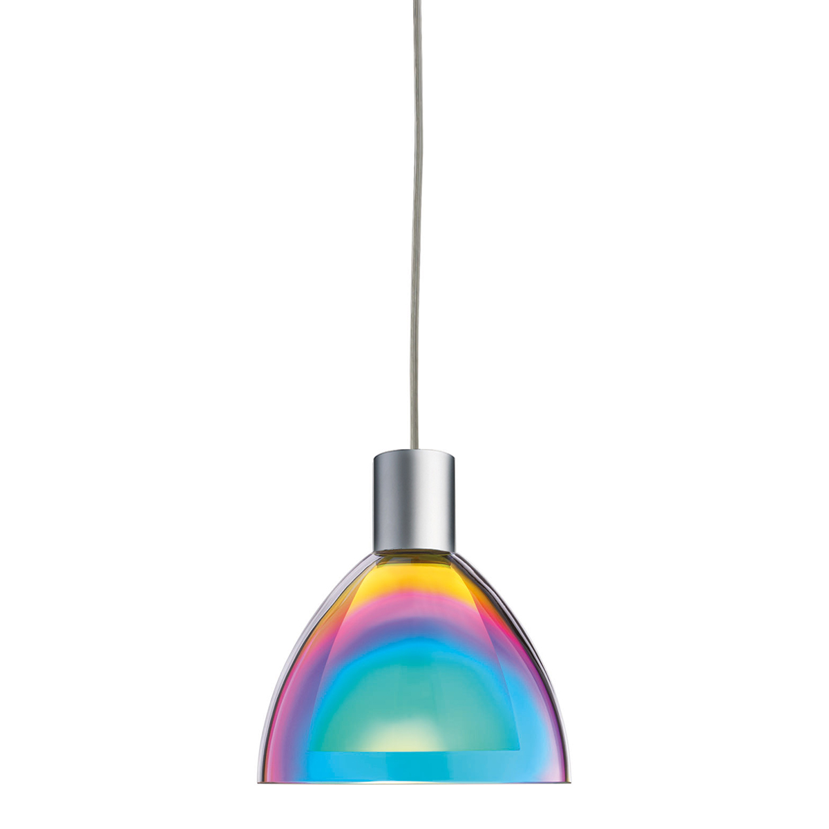 Glas: dichroitisch blau-magenta