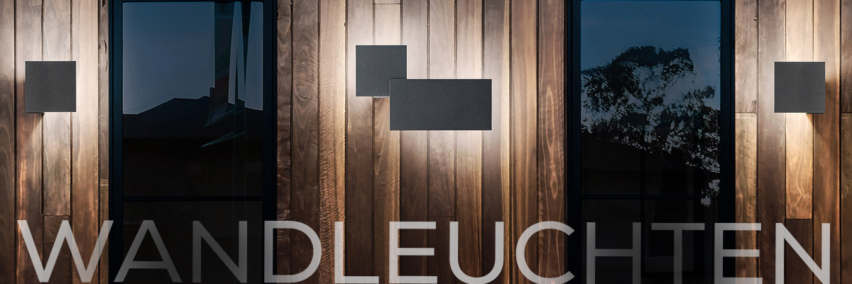 Kategoriebanner Wandleuchten Outdoor