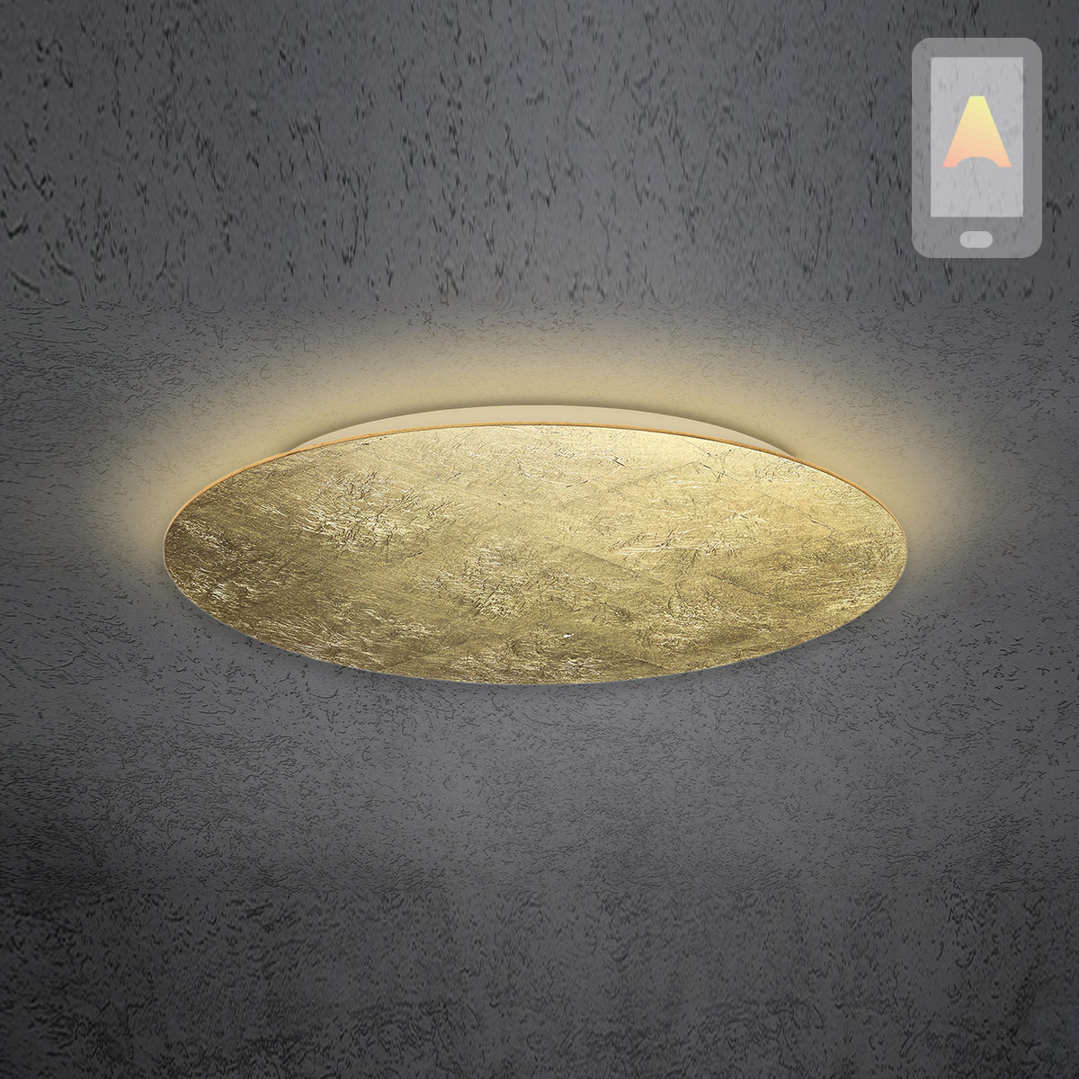 Blade LED Wand- / Deckenleuchte, Ø: 79 cm, mit Casambi-Modul