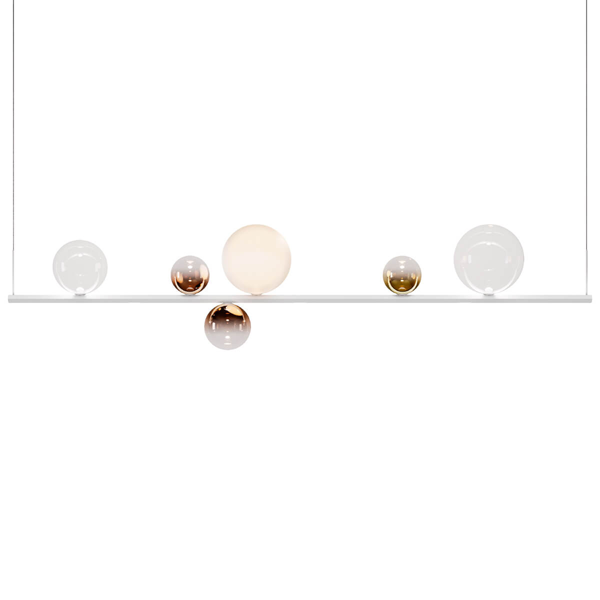 3000 K, pendant: white, lenses: transparent / silk white / bronze / rose gold glossy and gold