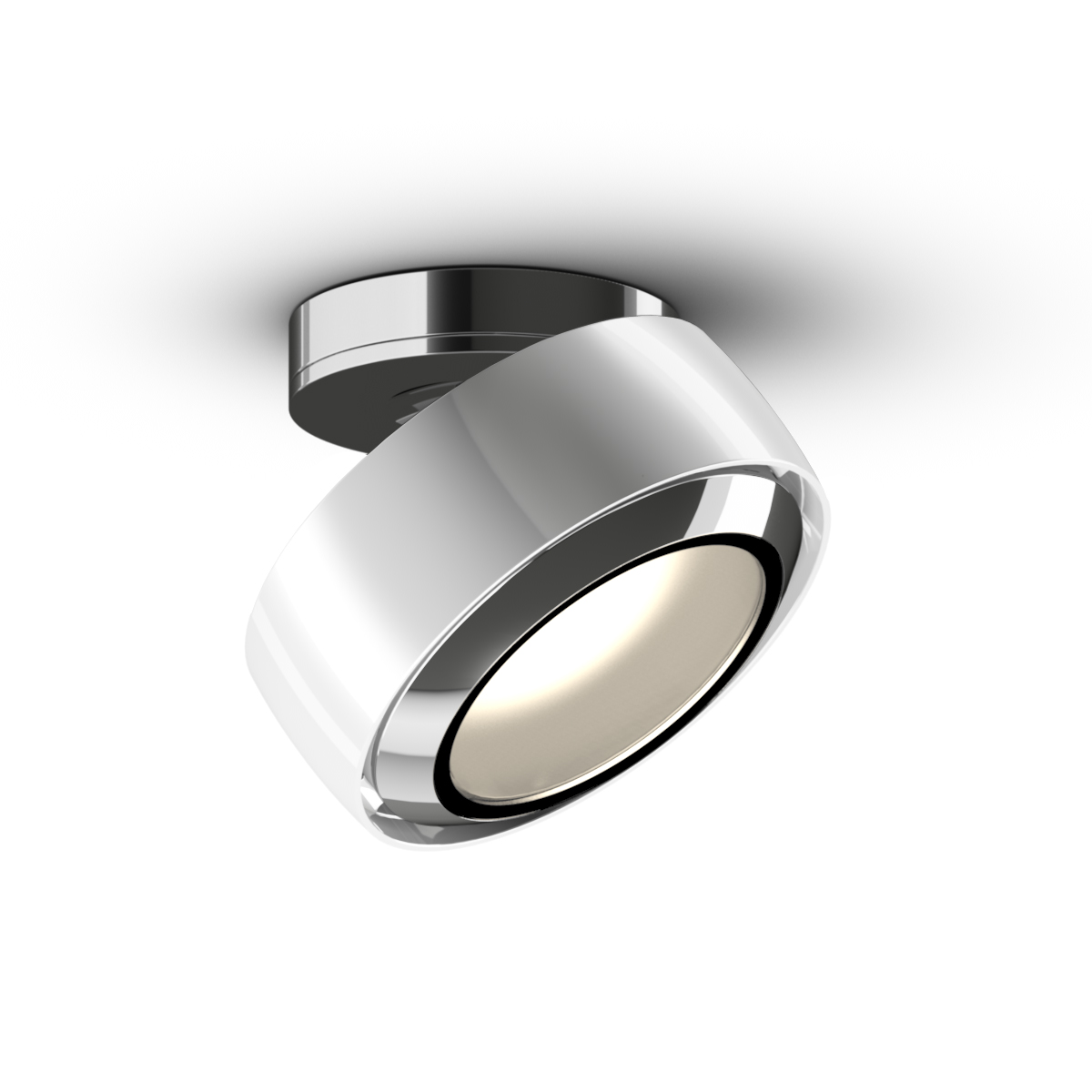 glossy white / chrome