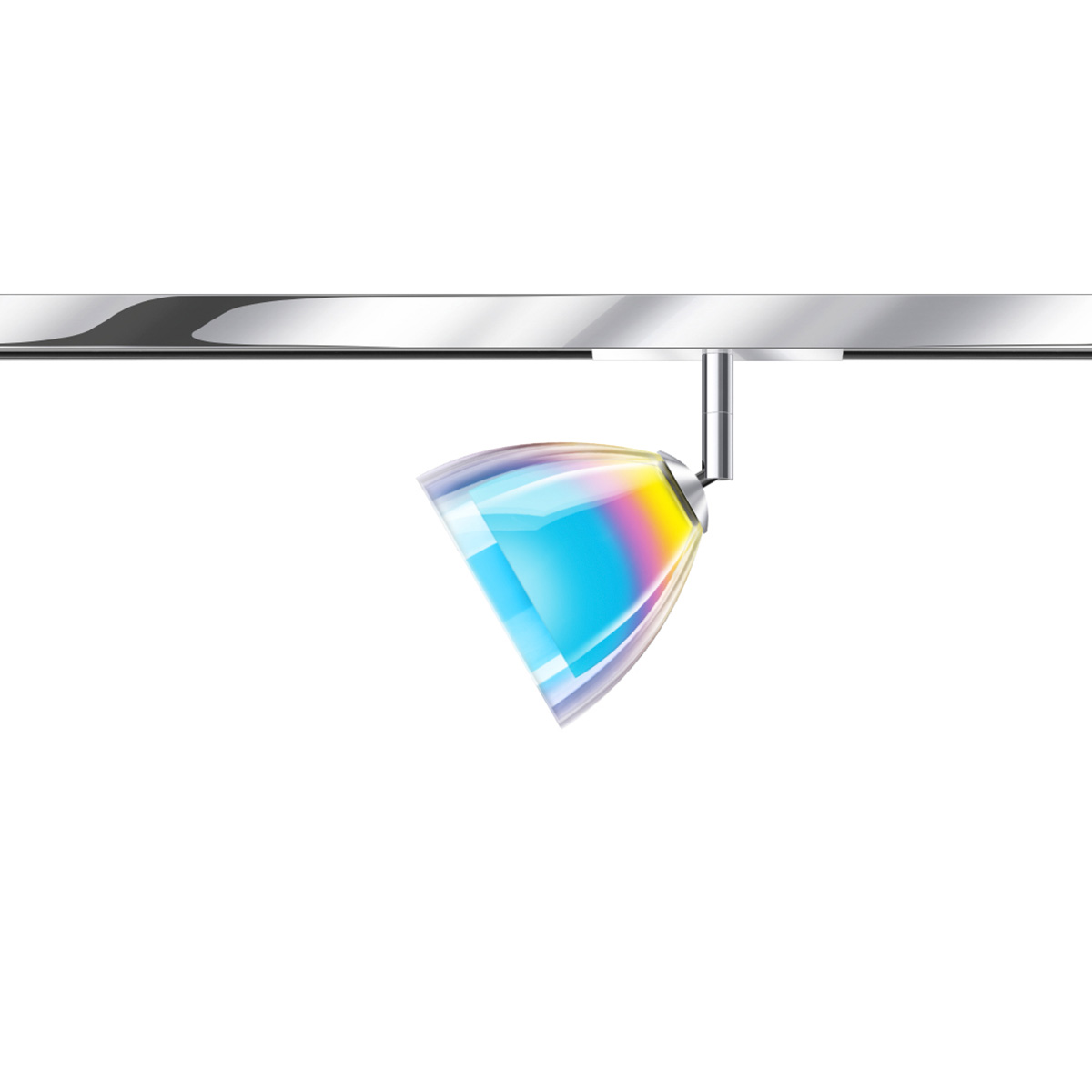 Chrome / dichroic blue-magenta