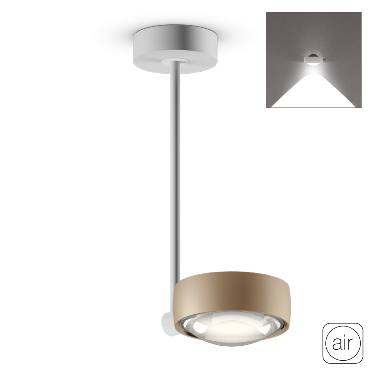 Sento C faro up "air" LED Deckenleuchte, 2700 K, 30 cm