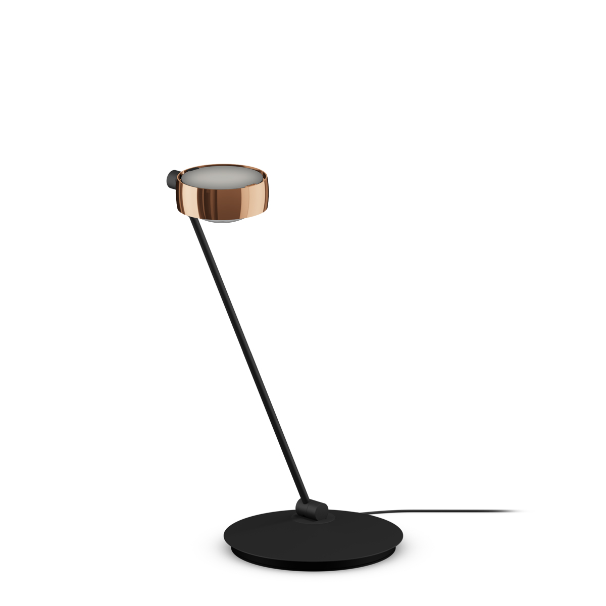 Alignment: right, rose gold / black matt