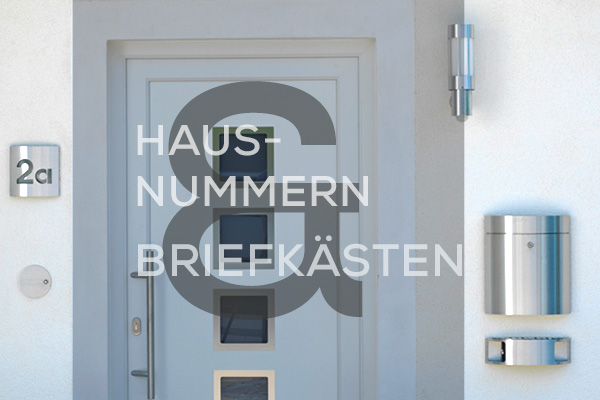 Kategoriebanner Hausnummern & Briefkästen