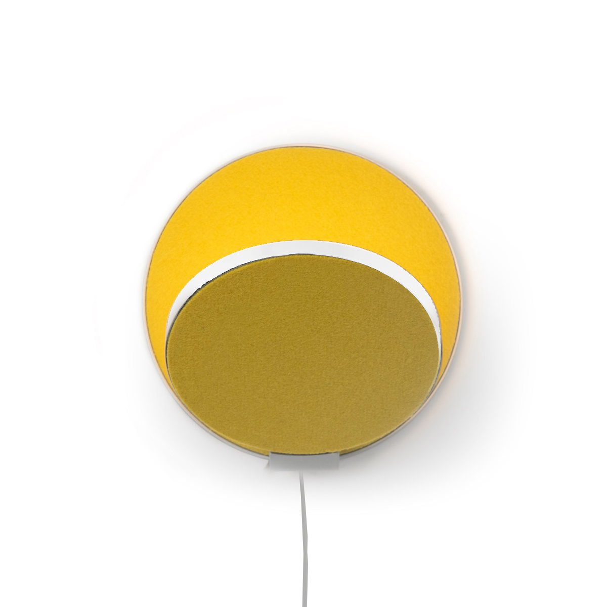 Front: Honey yellow felt