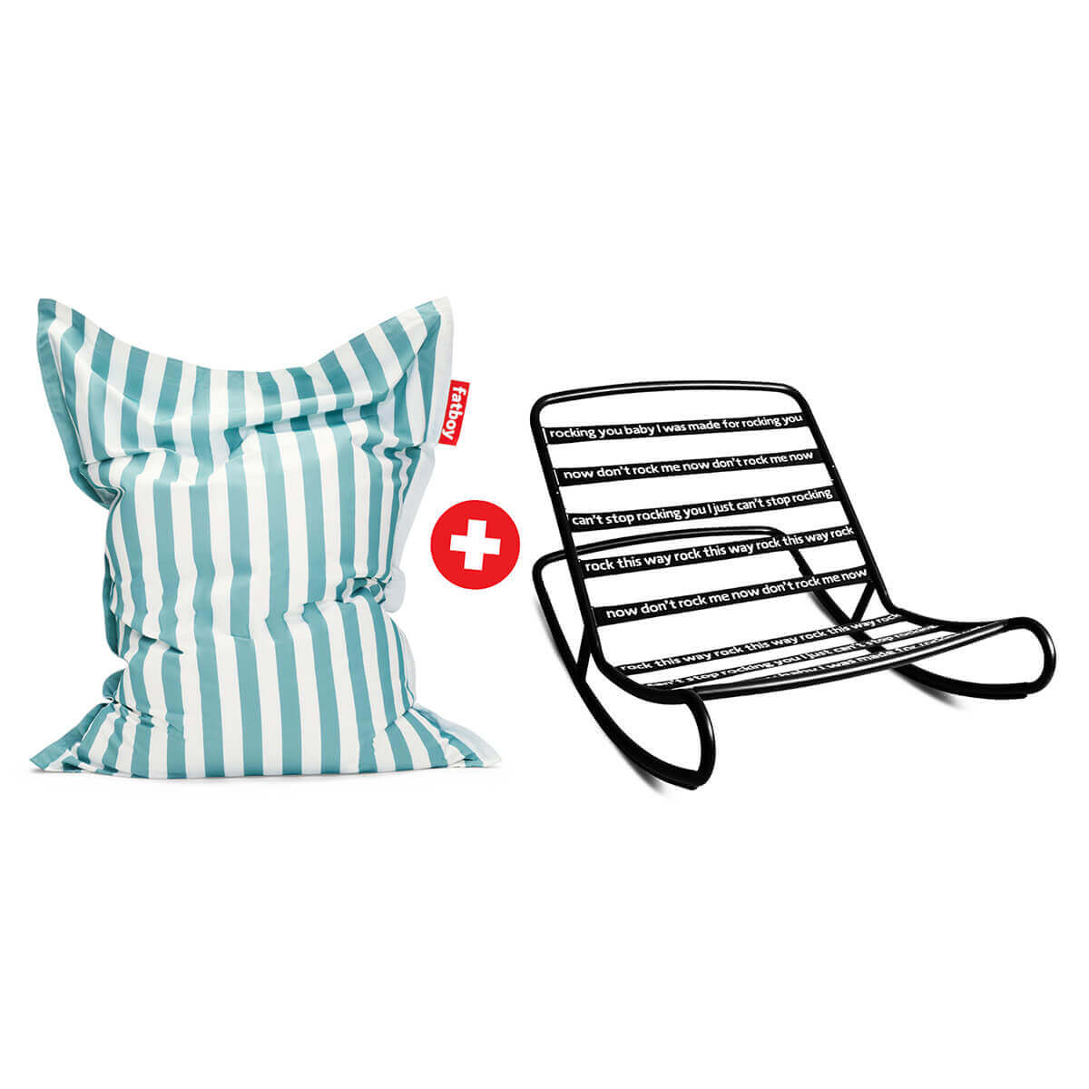 Rock 'n Roll Schaukelstuhl & Original Outdoor Sitzsack