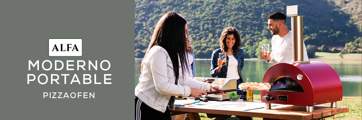 Kategoriebanner Marke Alfa Forni Moderno Portable Pizzaofen