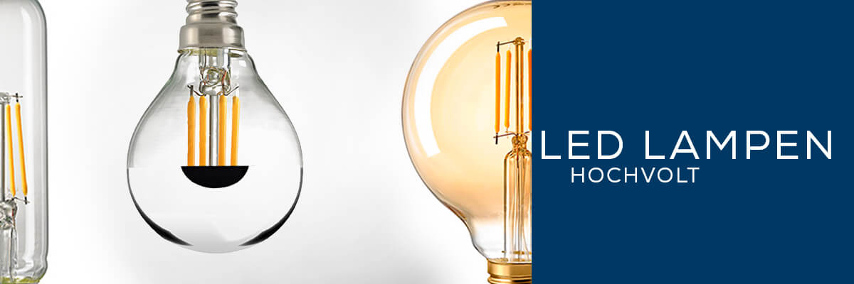Kategoriebanner Leuchtmittel LED Lampen 230V
