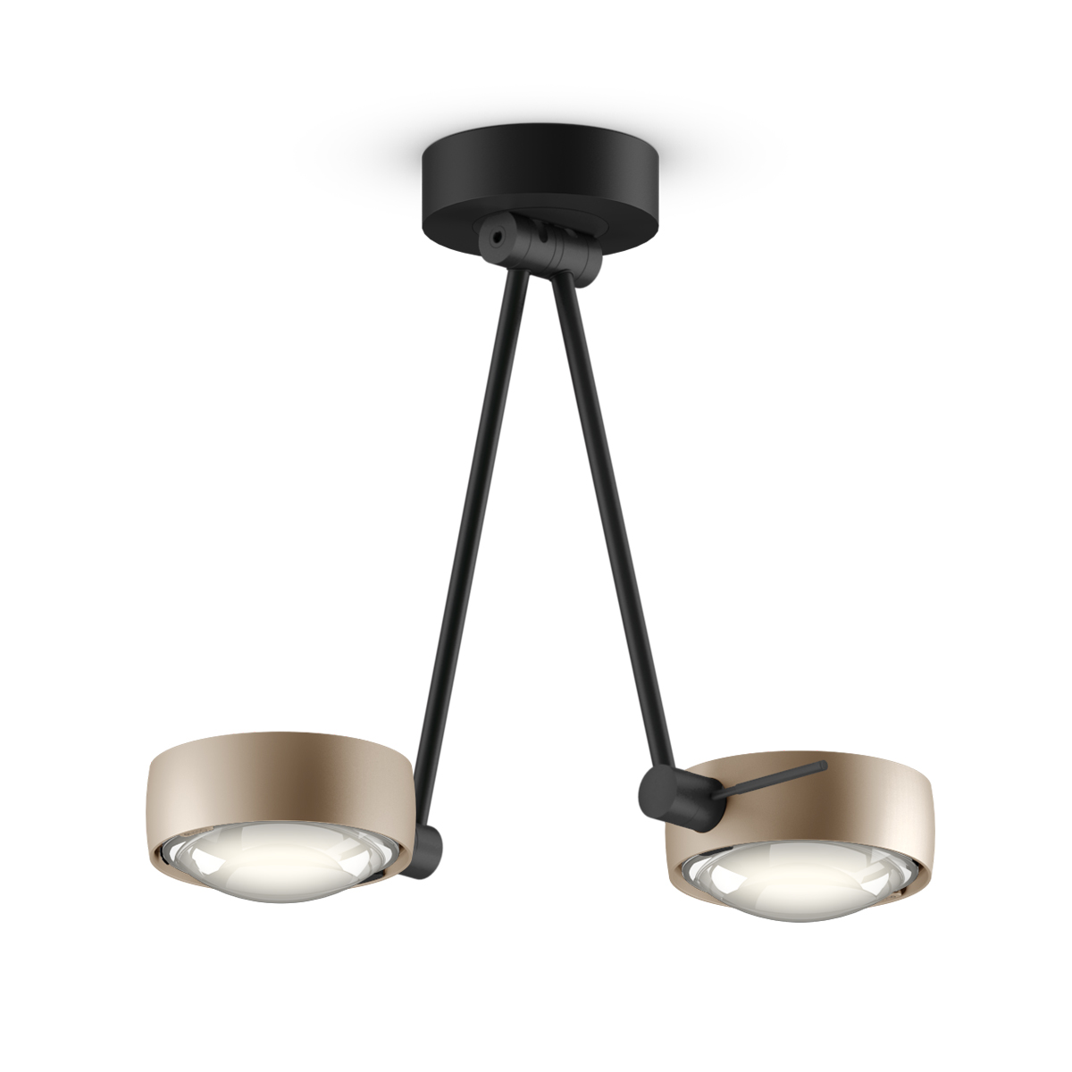 gold matt / schwarz matt