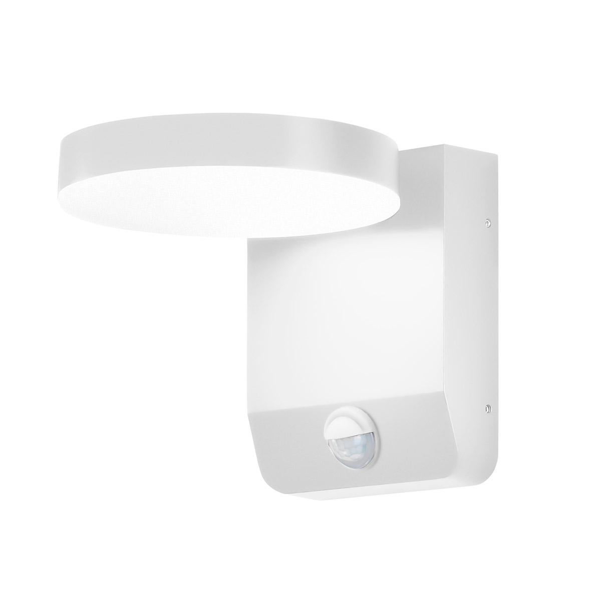 weiß, mit Bewegungsmelder