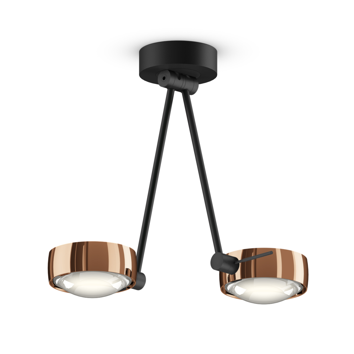 Roségold / schwarz matt