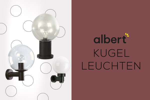 Kategoriebanner Marke Albert  Kugelleuchten