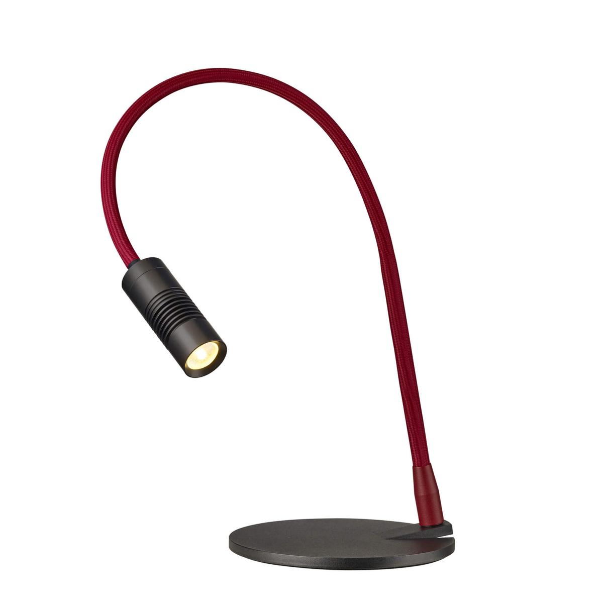 Head: black matt, flex arm: red matt