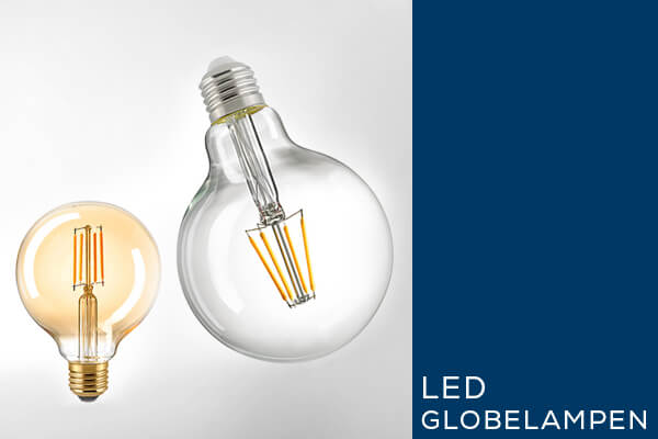 Kategoriebanner Leuchtmittel LED Globelampen