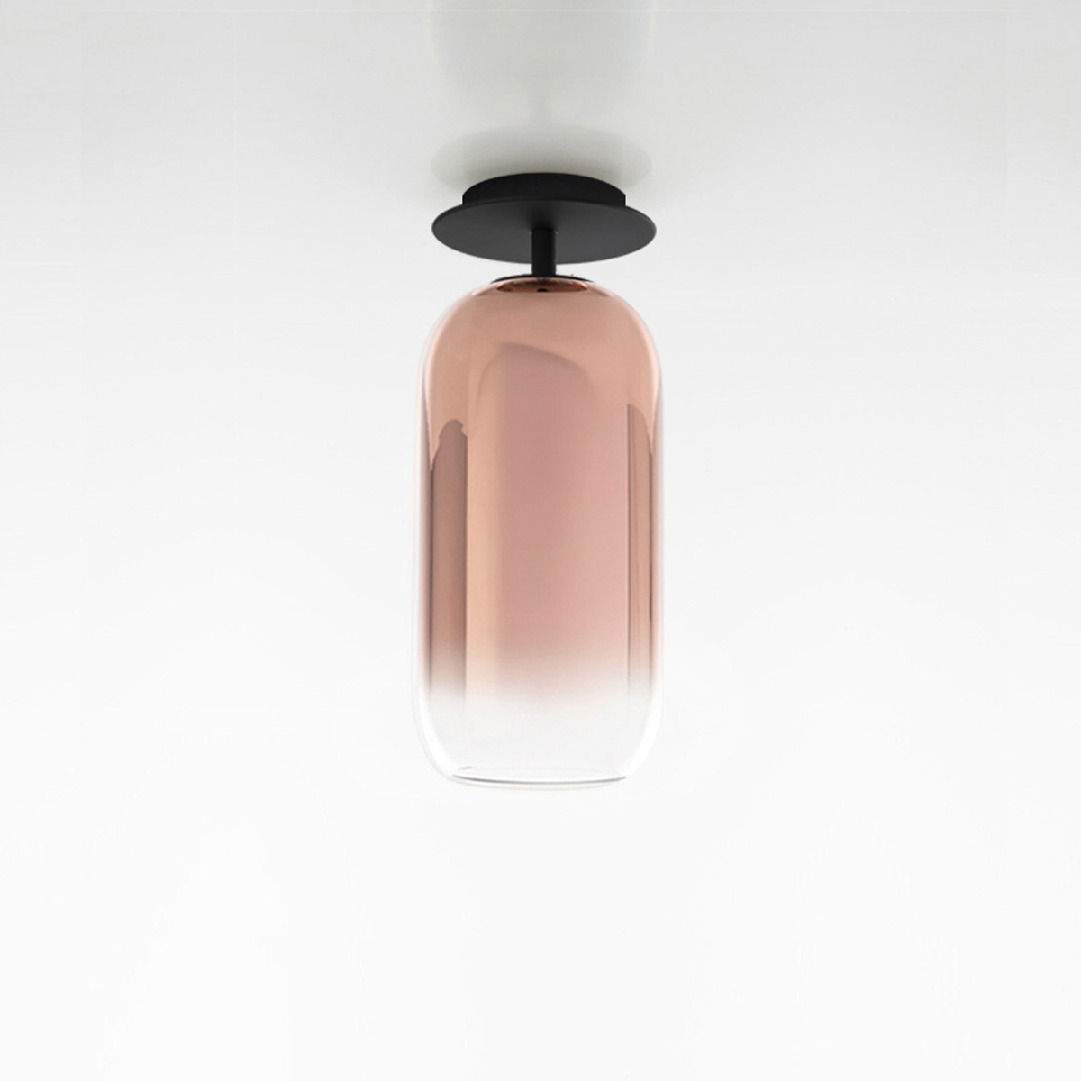 schwarz, Schirm: kupferfarben