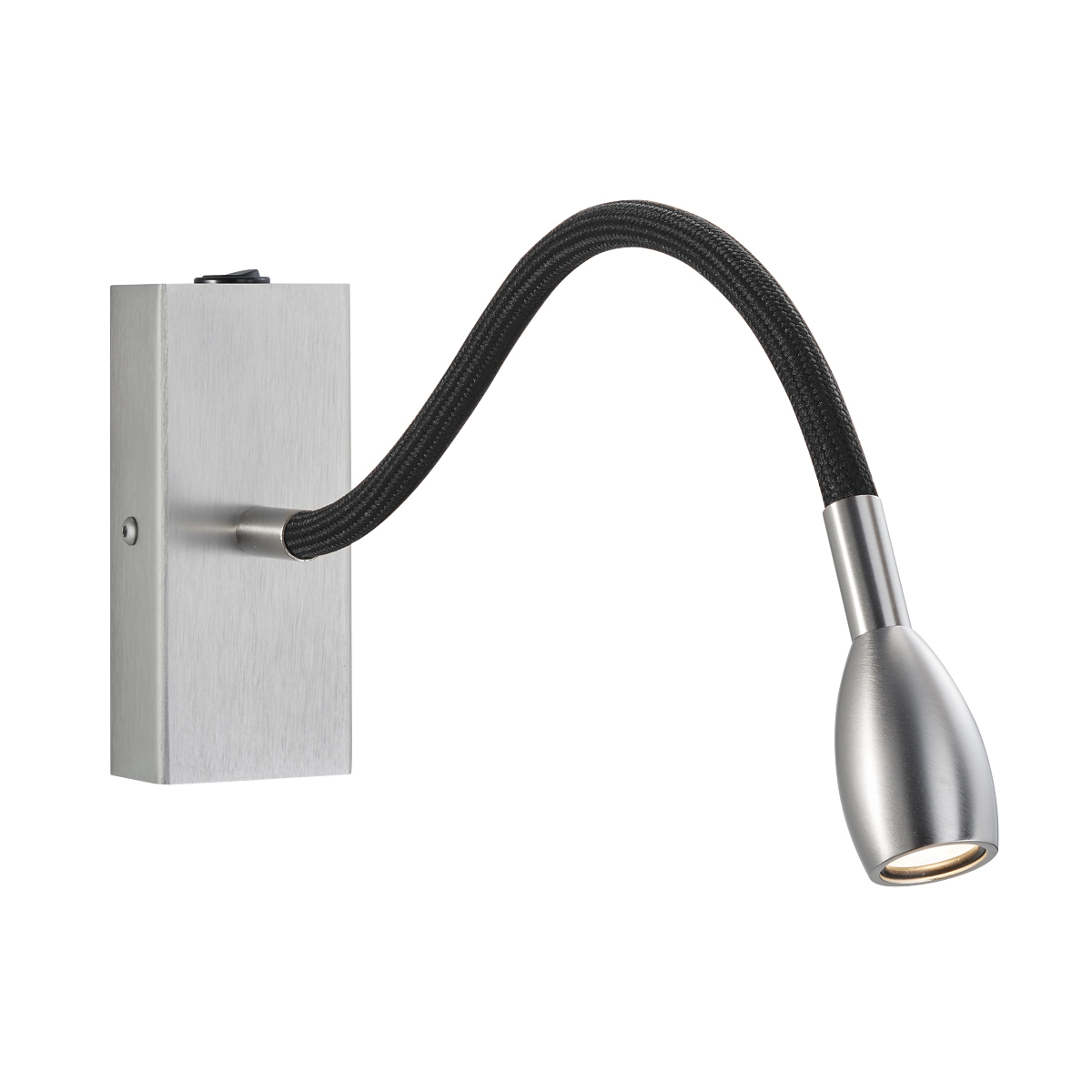 Matt nickel, flex arm: black