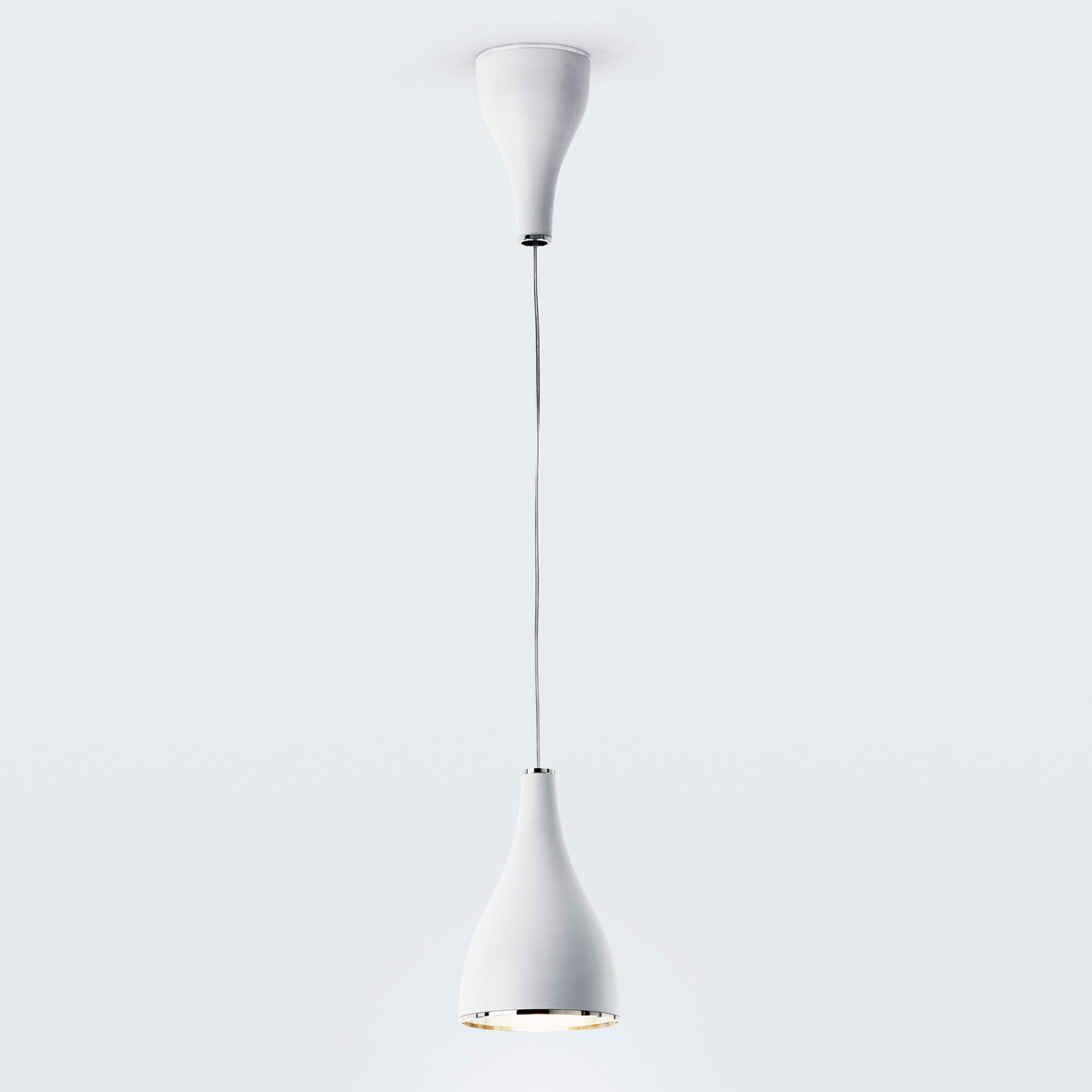 L, Ø: 16 cm, white lacquered