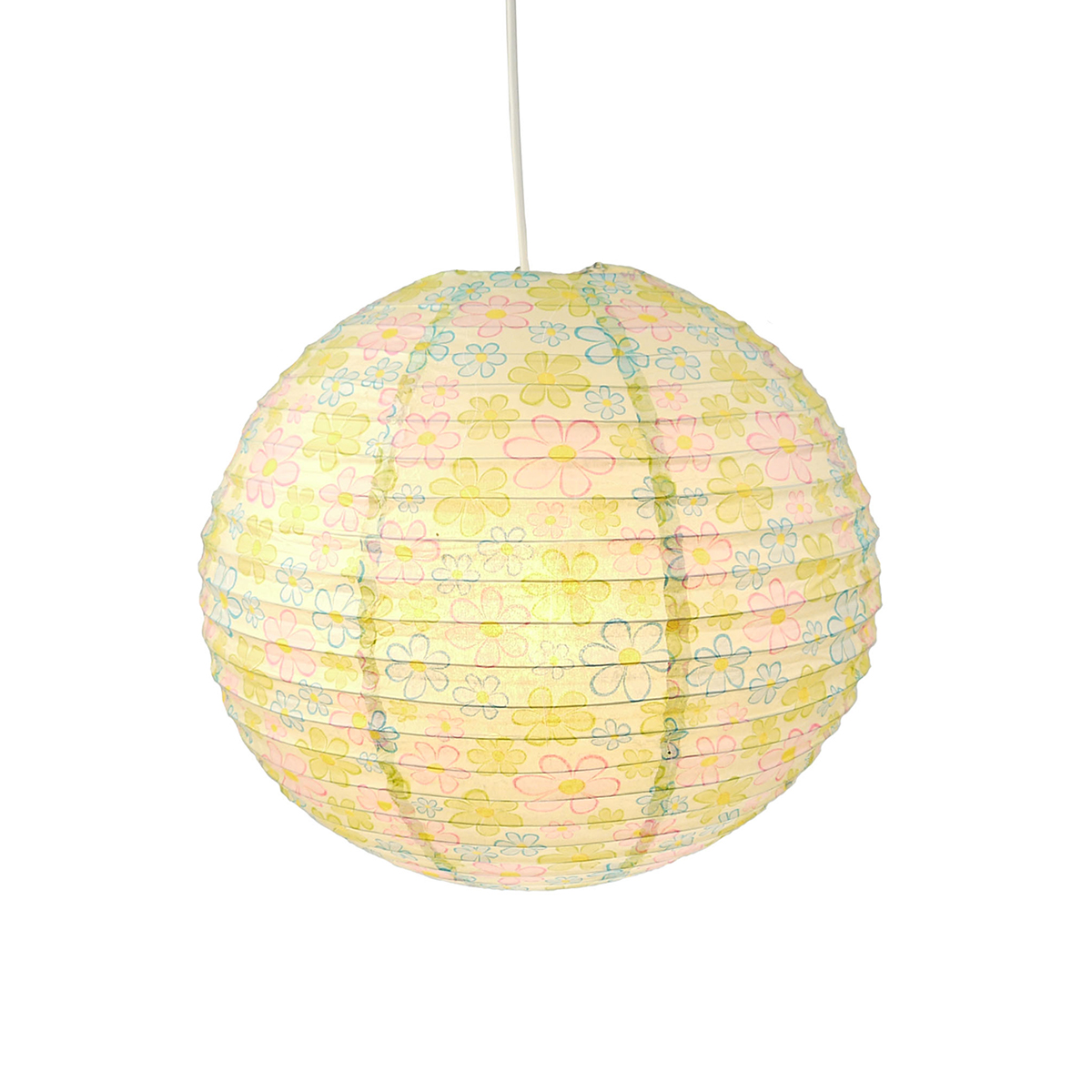 Bunte Blumen Pendelleuchte