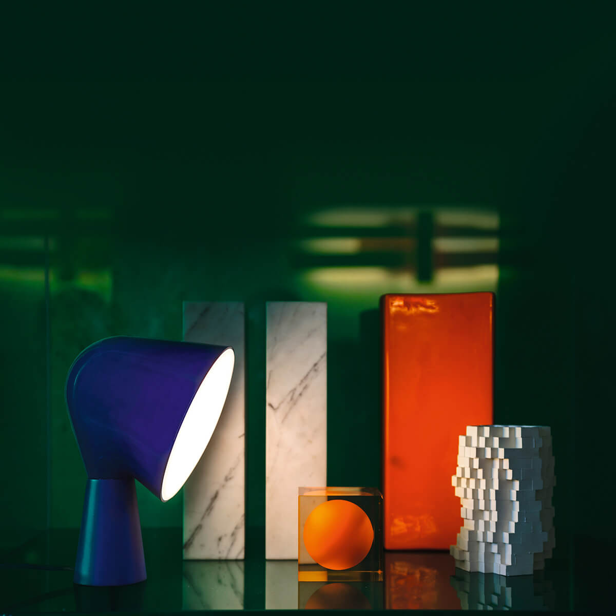 Foscarini Binic Tavolo, blu (blau)