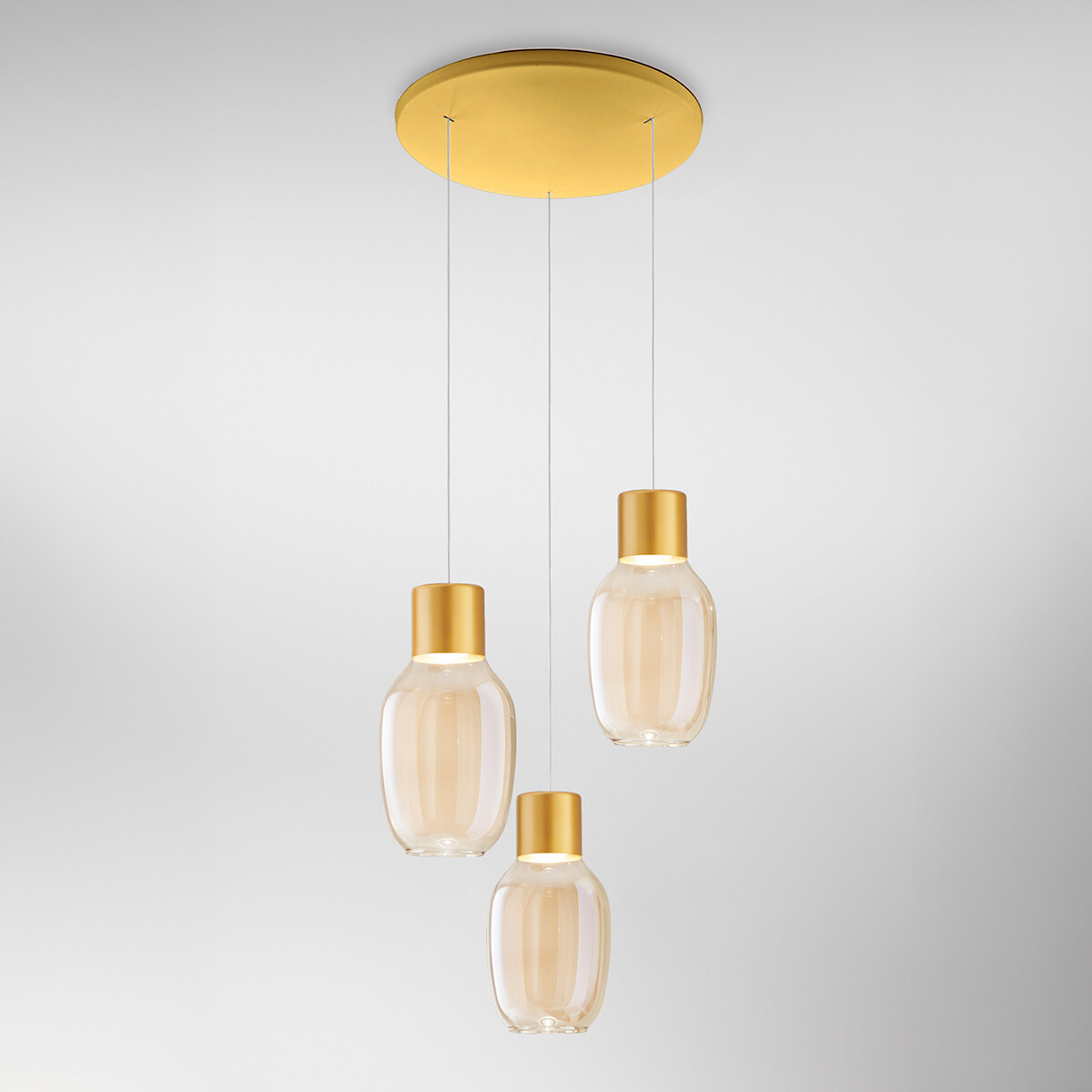 3-flg., mit Rondell, cognac