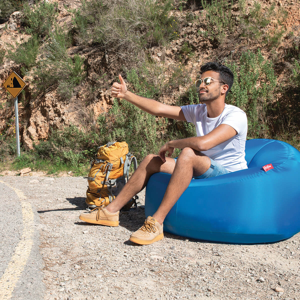 Fatboy Lamzac O 3.0 Luftsessel, Sky blue (hellblau)