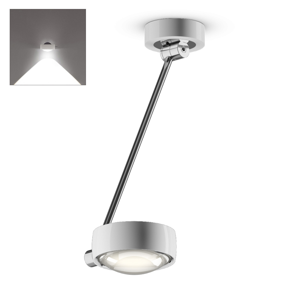 Sento C soffitto singolo up LED Deckenleuchte, 40 cm, 2700 K