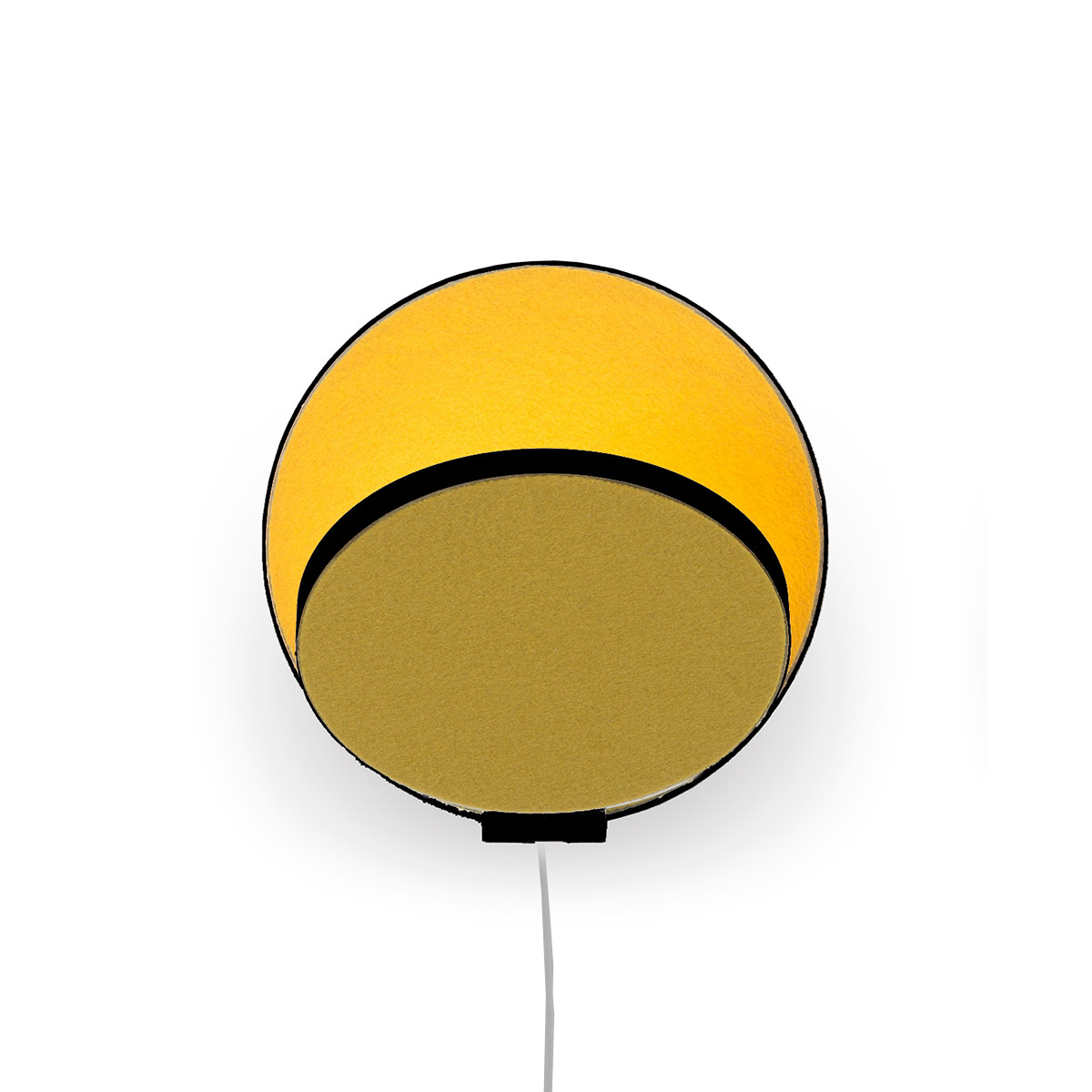 Front: Honey yellow felt