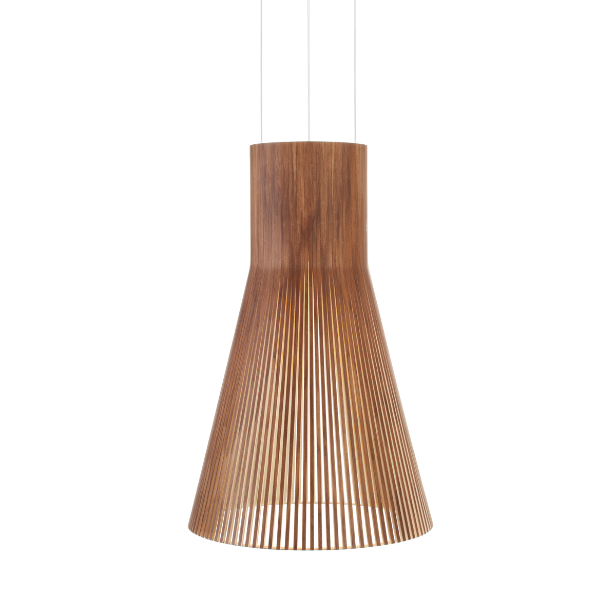 Walnut veneer, cable: white