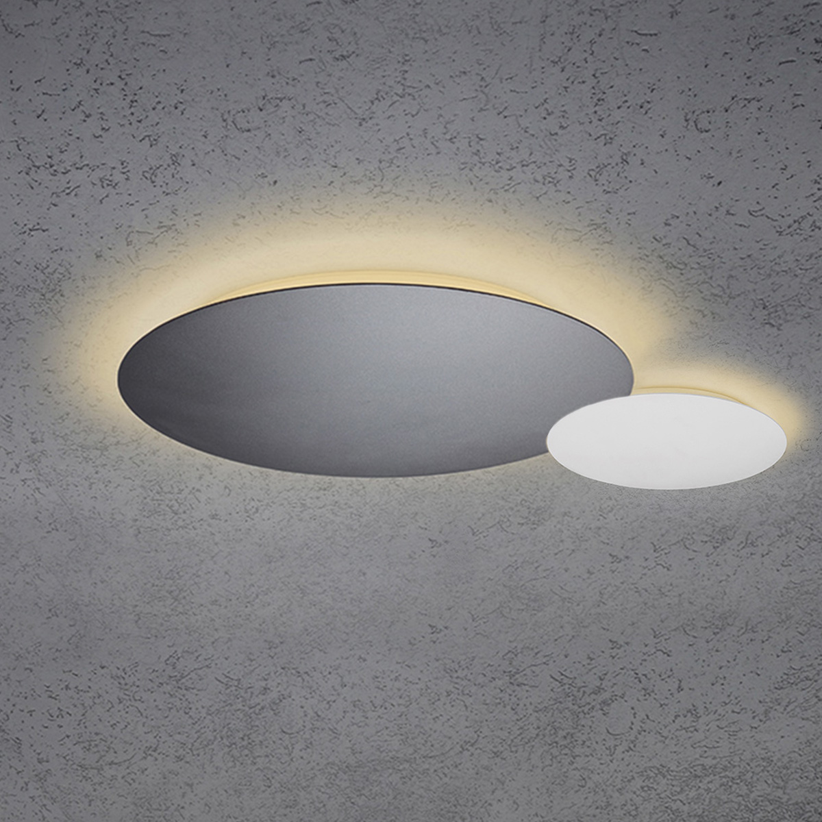 Ø: 44 cm und 24 cm, anthrazit / weiß matt