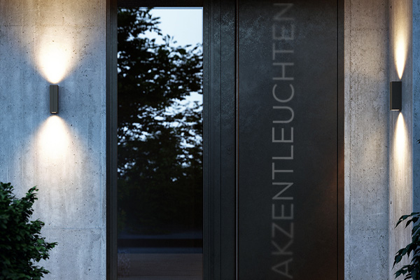 Kategoriebanner Akzentwandleuchten Outdoor
