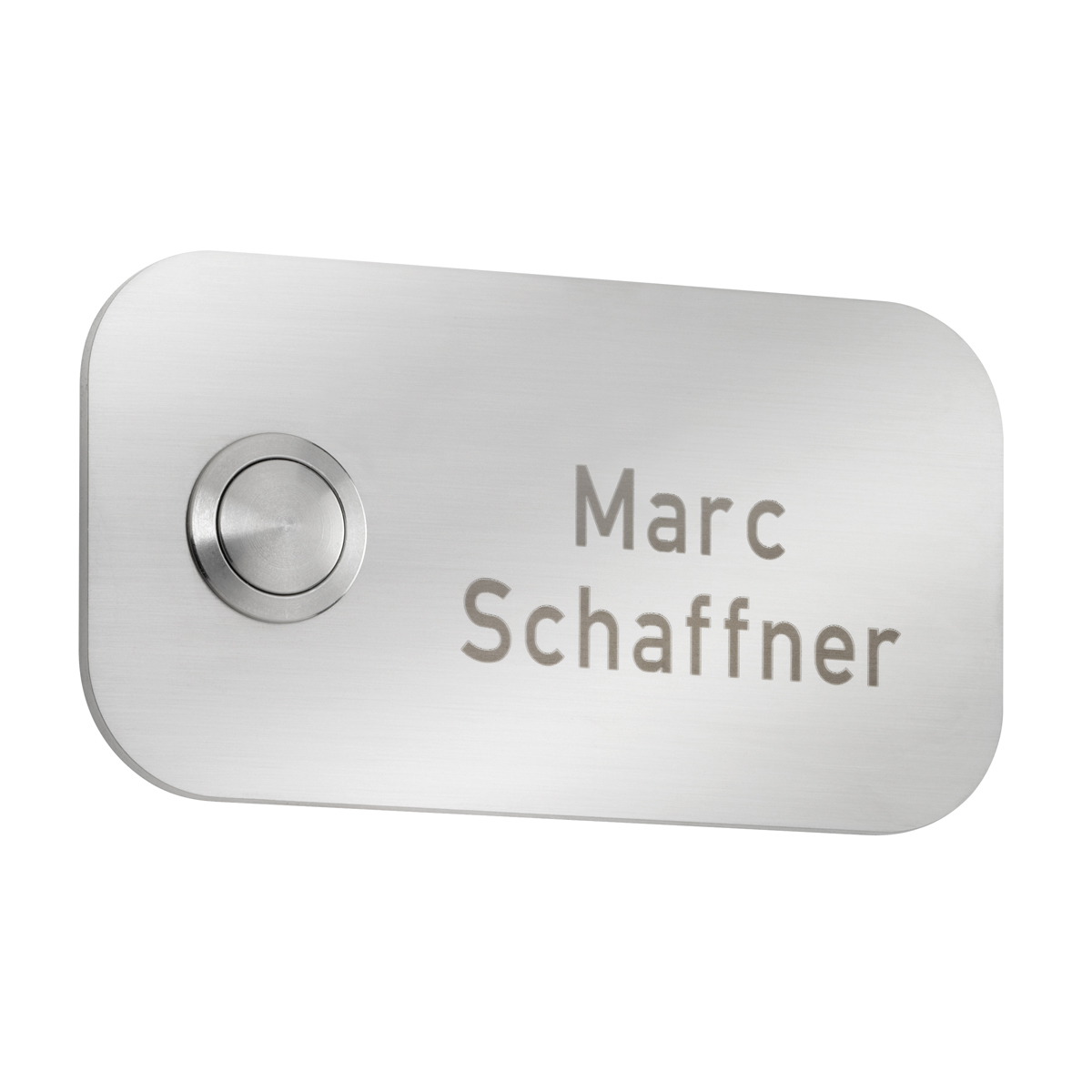 Stainless steel, with engraving