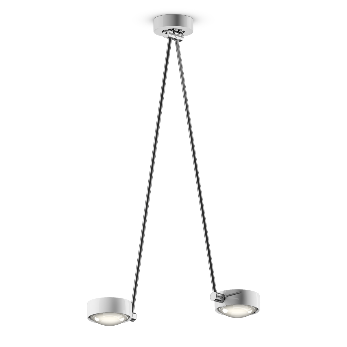 Chrom / weiß glänzend