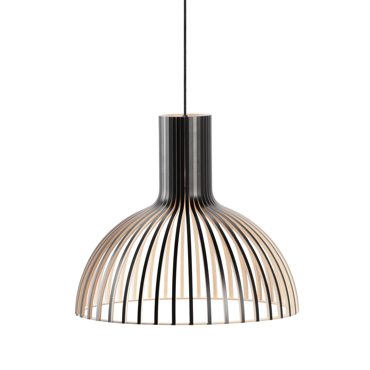 schwarz laminiert, Kabel: schwarz