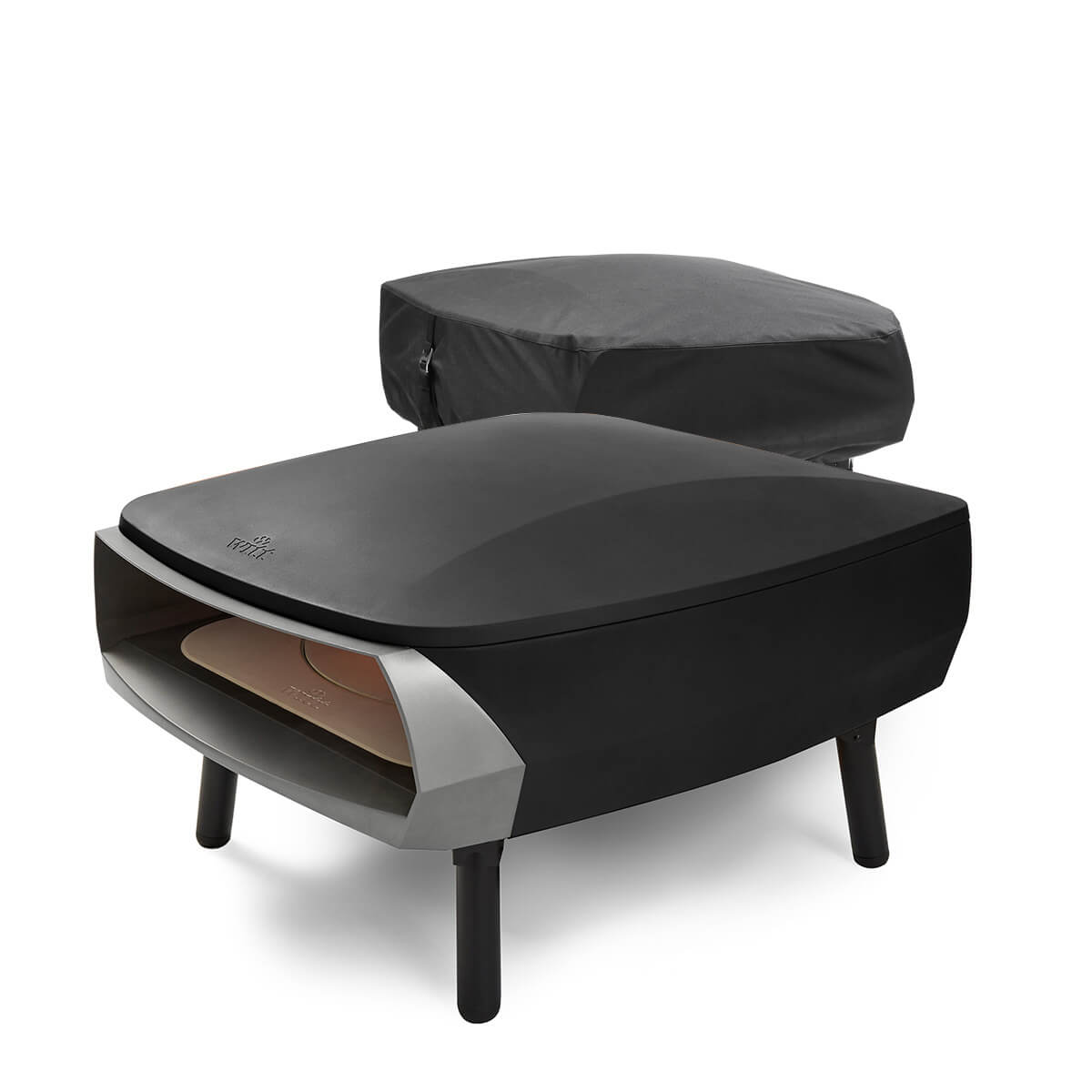 ETNA Rotante Pizzaofen, 2 Brenner, rotierend, inkl. Abdeckhaube