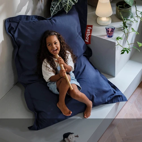Fatboy Junior Canvas Recycled Sitzsack – Trendiger Design-Sitzsack für Kinder und Jugendliche