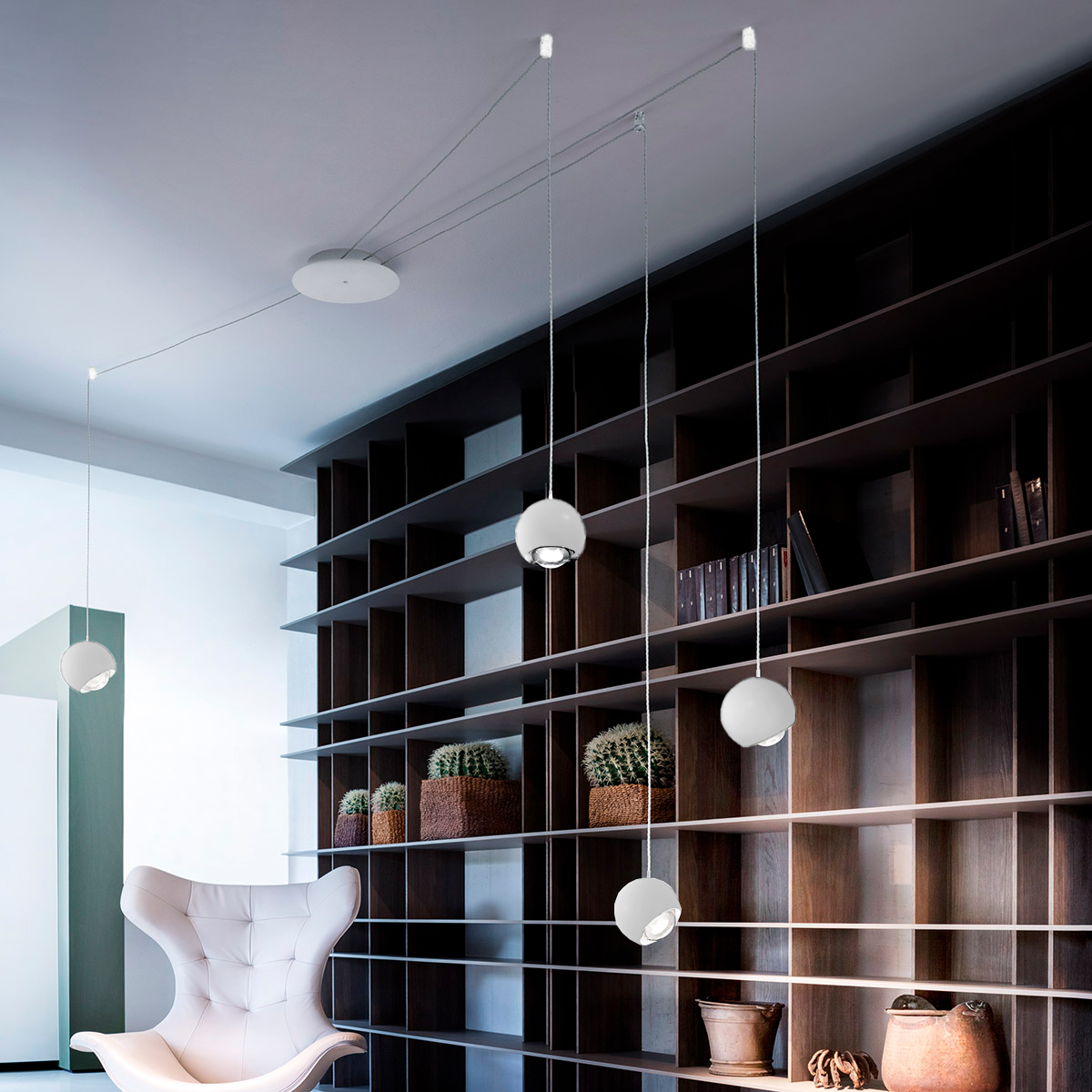 Spider LED Pendelleuchte, 4-flg., 3000 K