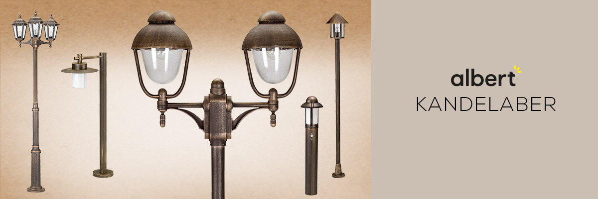 Kategoriebanner Marke Albert  Kandelaber