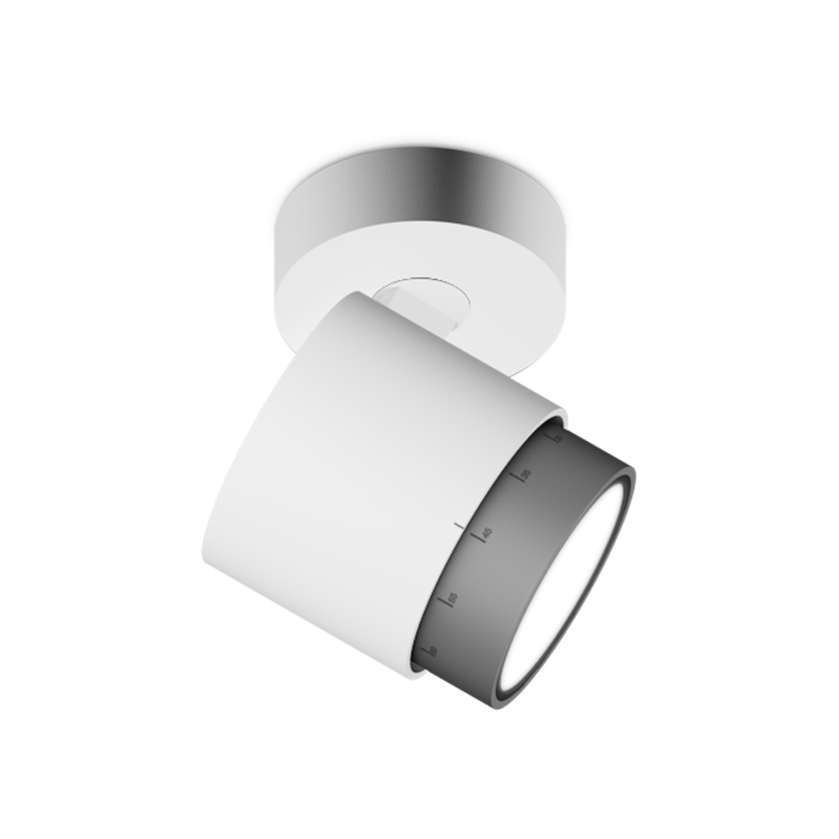 white matt, lens: chrome matt