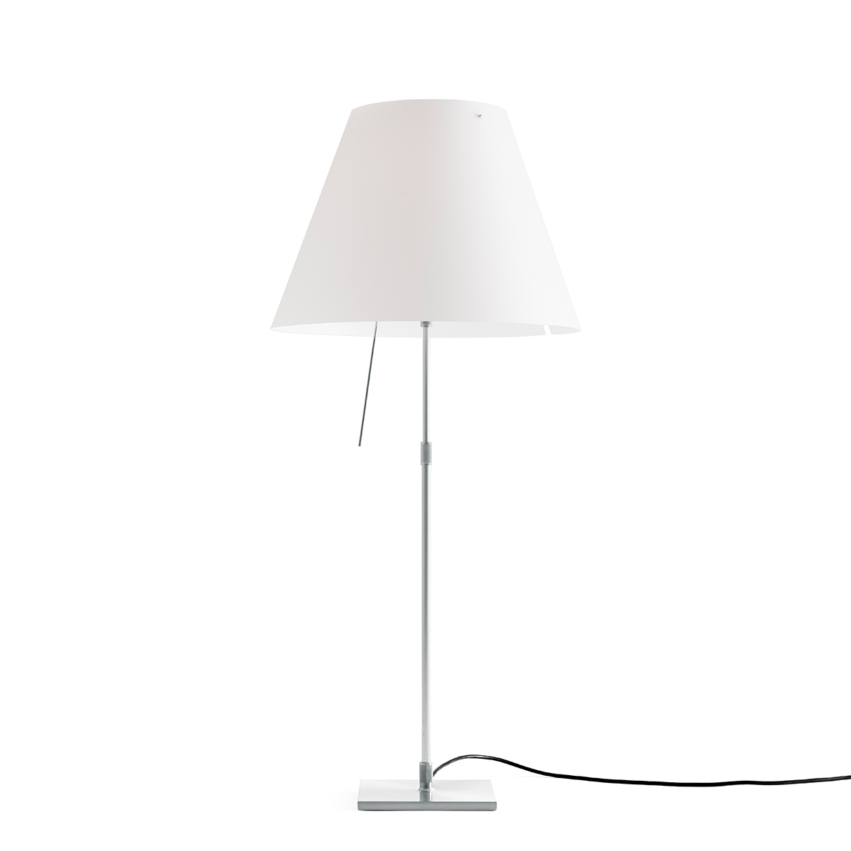 Costanza Tavolo Teleskop mit Touchdimmer, Alu