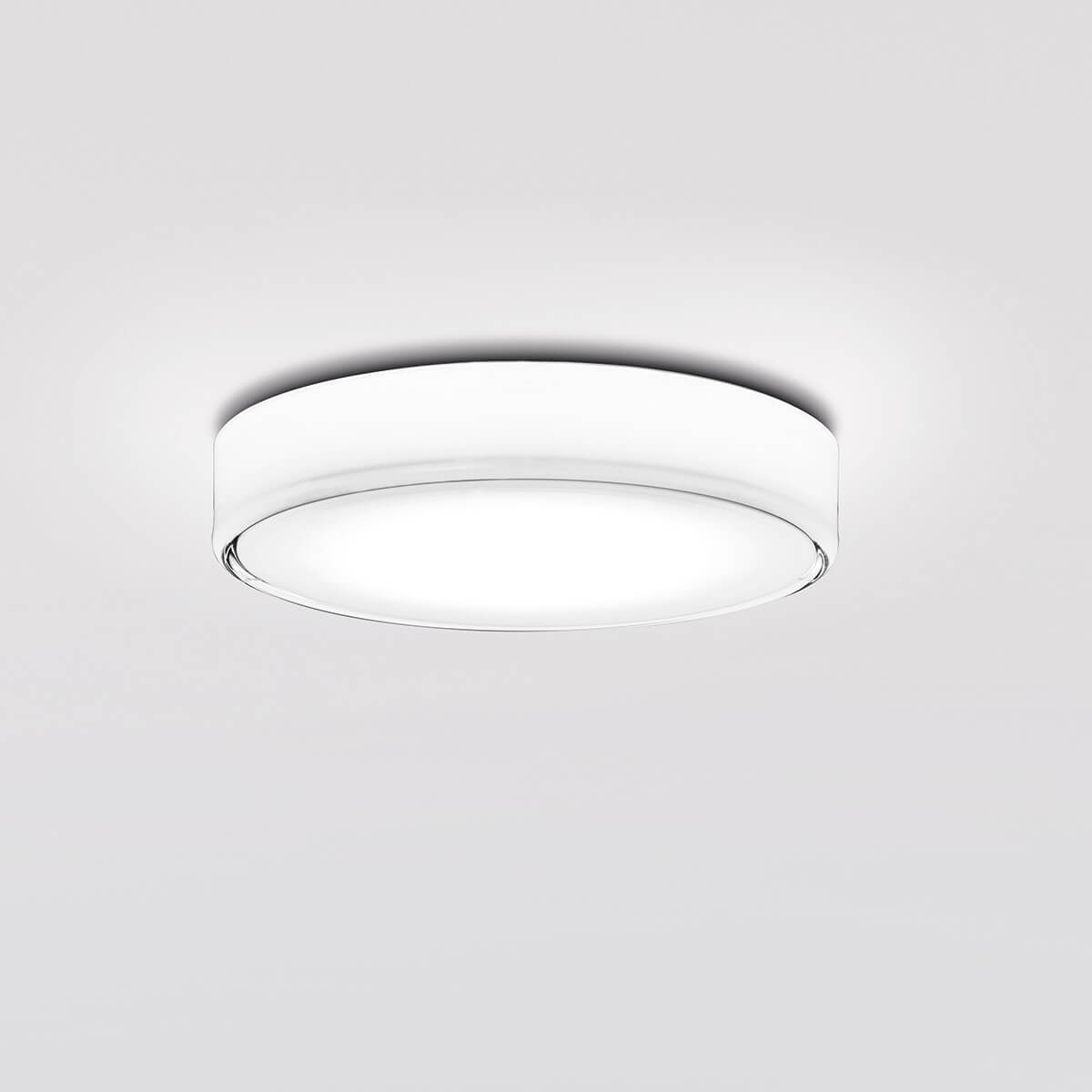 Ø: 26 cm, clear / white glass