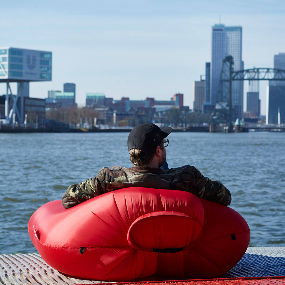 Fatboy Lamzac L 3.0 Luftsofa, rot