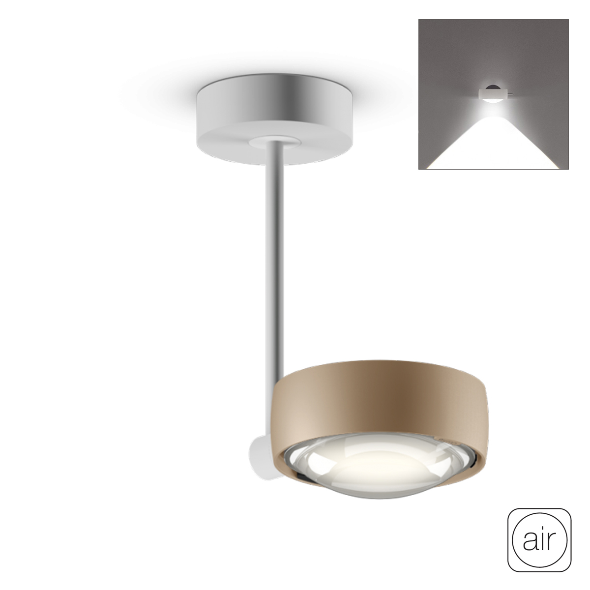 Sento C faro up "air" LED Deckenleuchte, 2700 K, 20 cm