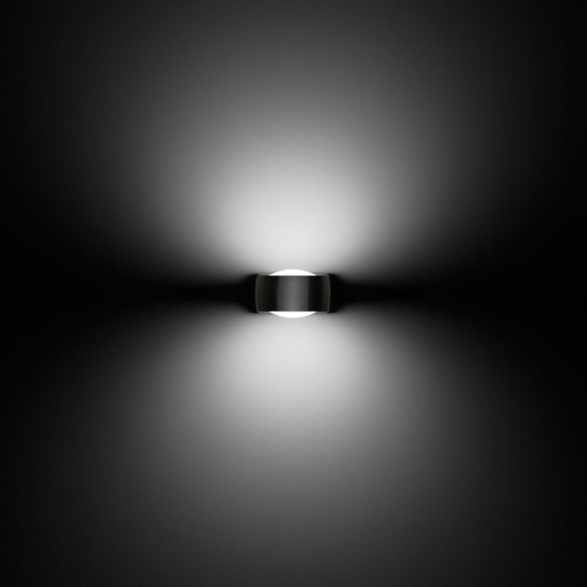 Oligo Grace LED Wandeinbauleuchte, Tunable White, Alu gebürstet / Chrom matt